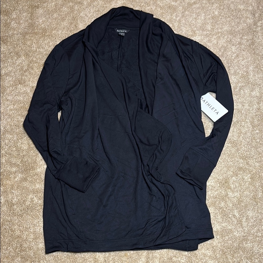 Athleta Black Open Cardigan
